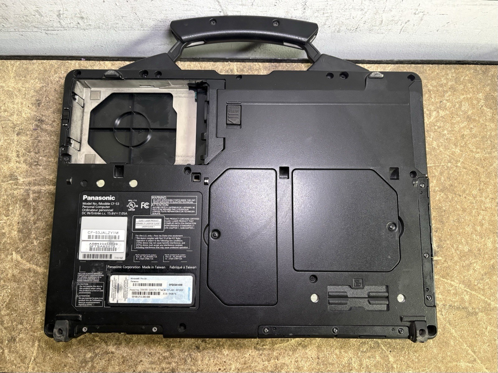 PANASONIC CF-53 Core i5-3340M 2.70GHz 4GB RAM No SSD/Batt