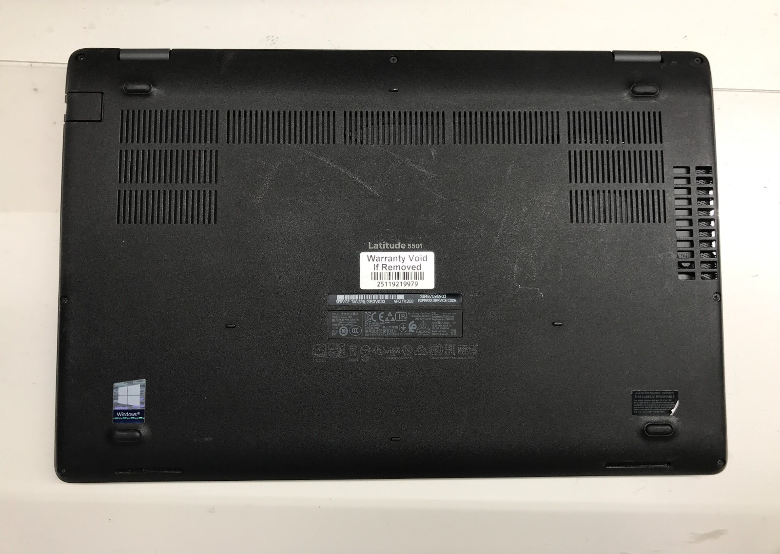 Dell Latitude 5501 15.6 FHD i7-9850H 2.60GHz 16GB RAM 512GB SSD NVMe W11P