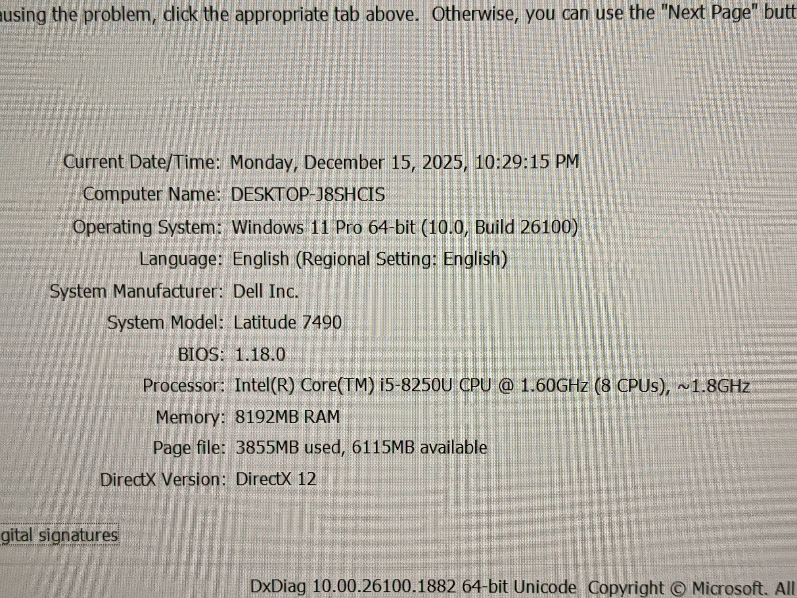 Dell Latitude 7490 14″ FHD Intel Core i5-8250U 1.6GHz 8GB 256GB SSD Win11Pro +PA