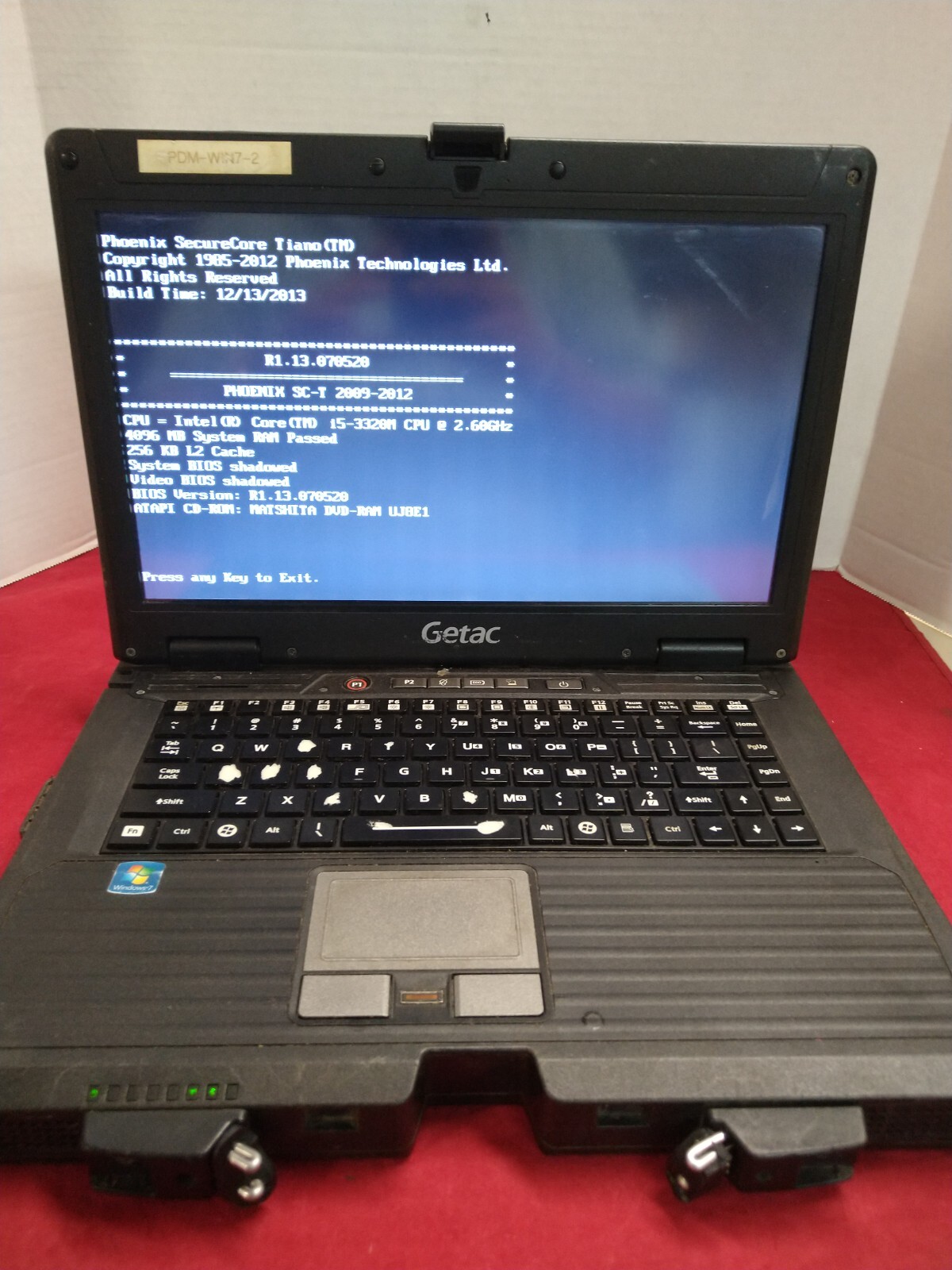 Getac s400 Intel Core 5 3320M