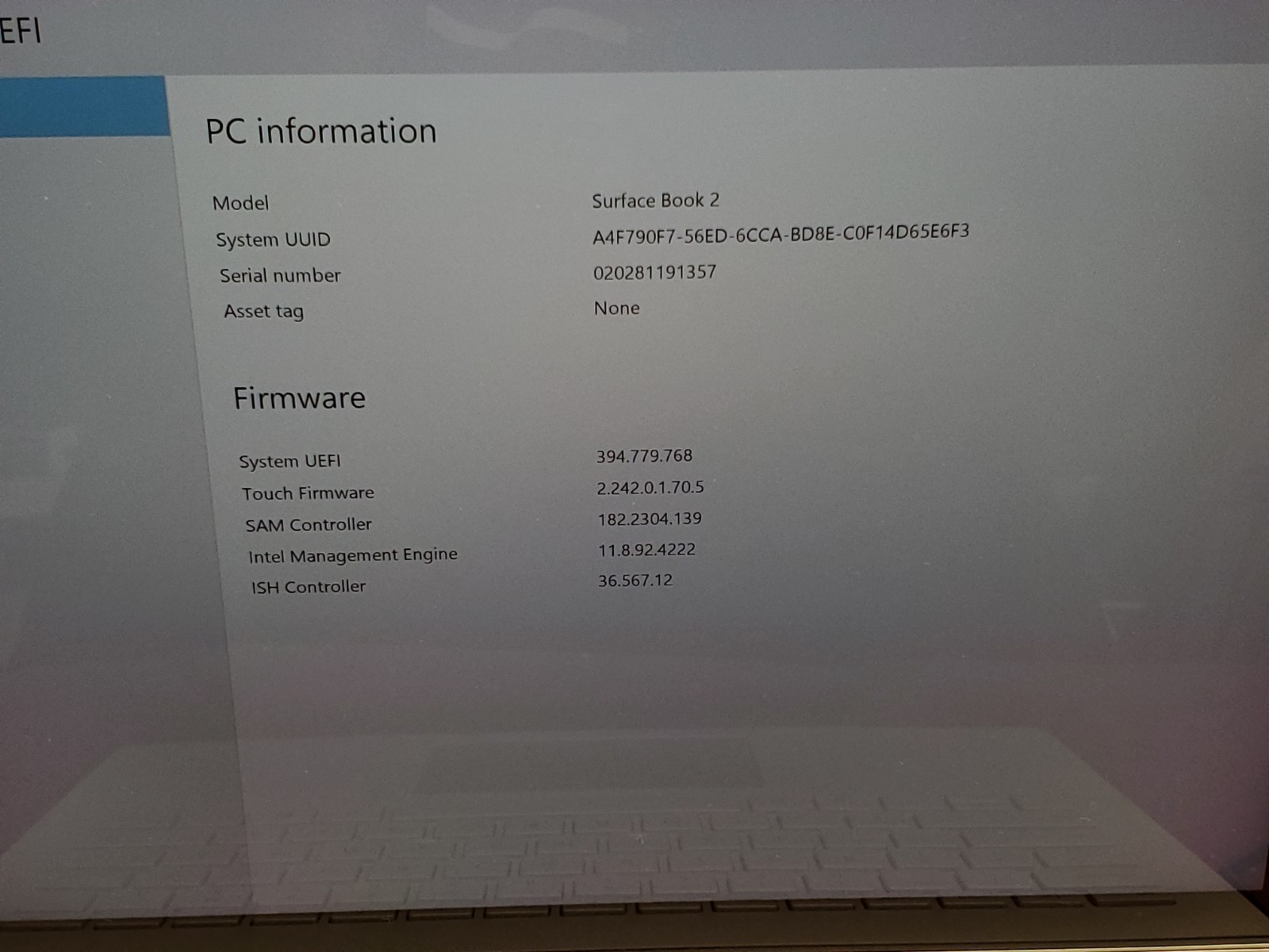 Microsoft Surface Book 2 13.5″ i5 8350U 1.70GHz/ 8GB / 256GB SSD #2934