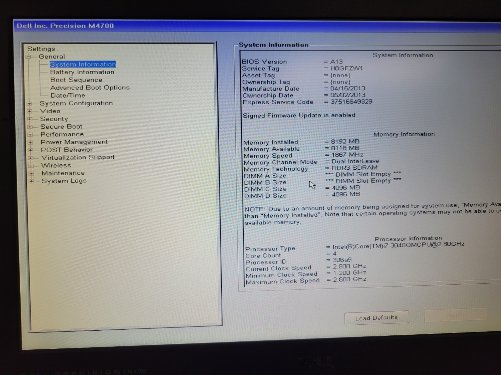 5x Dell Precision M4700/M4800 Mixed i7 4GB *No HDD/OS/Cover/Batt* | LP529DS