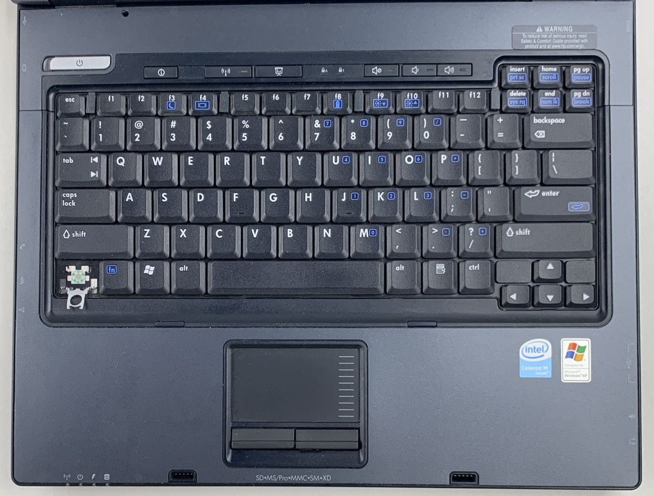 HP Compaq NC6120 Intel Celeron M 1.50GHz 512MB RAM 15″ No Battery No HDD No OS