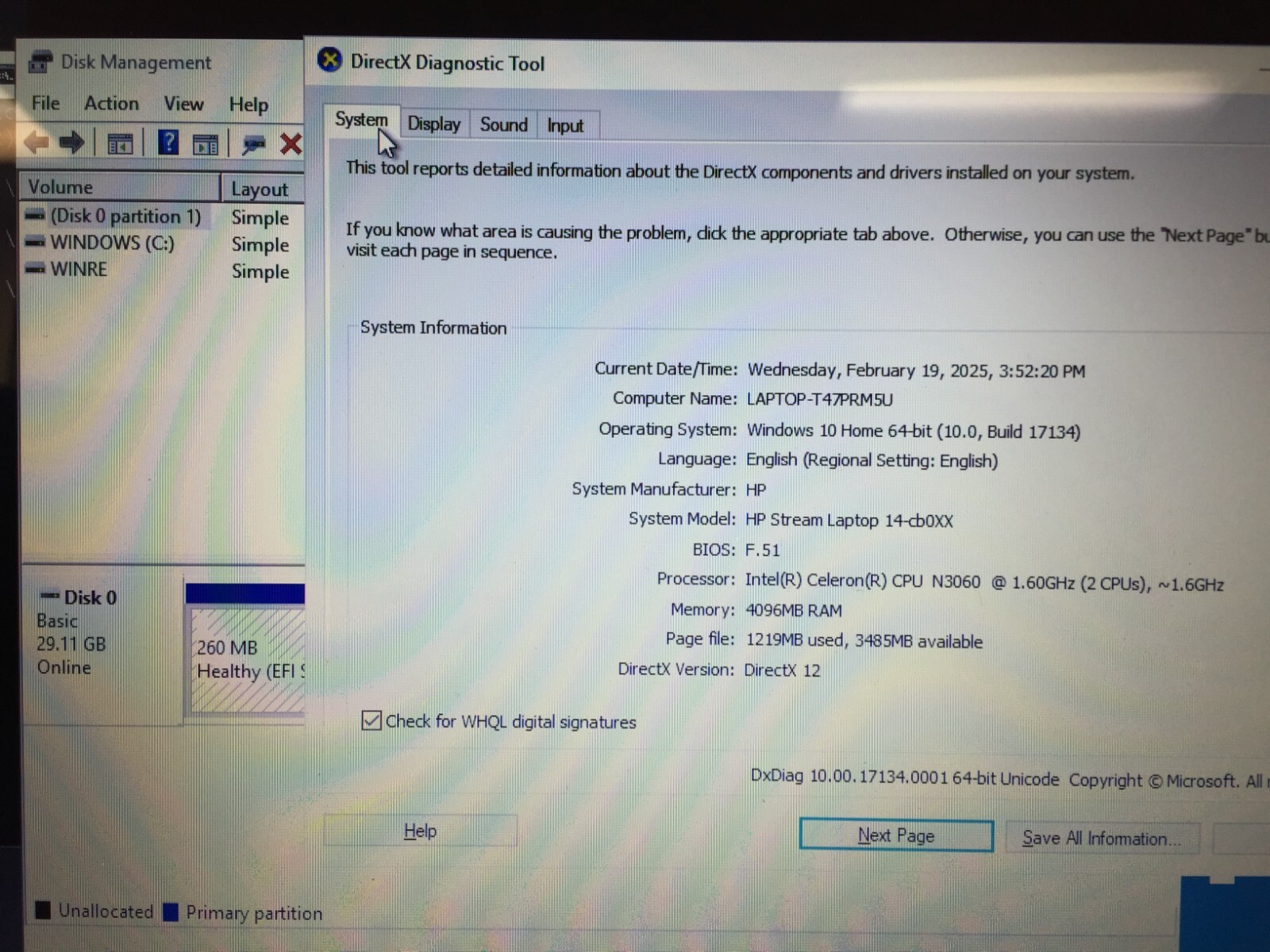 Lot of 3 HP Stream 14-cb012wm 14-cb011wm 14″ Laptop/N3060/4GB/32GB *Bad Battery*