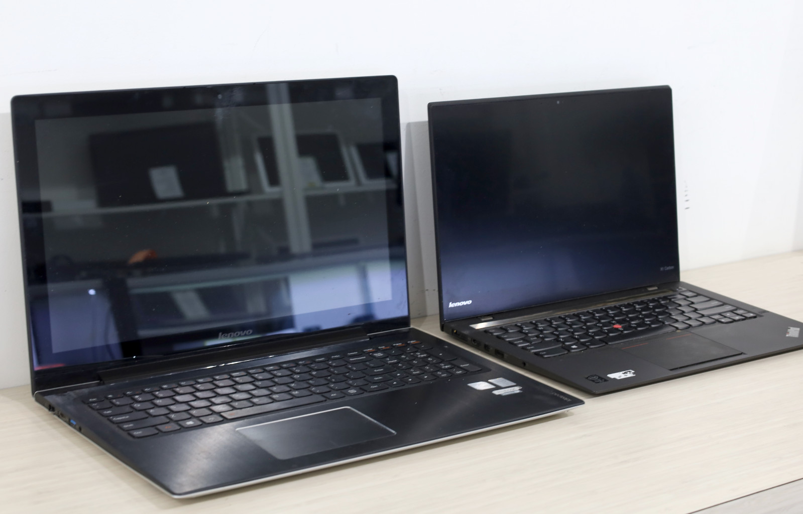 LOT of 2 Lenovo Laptops – FOR PARTS AS-IS – Thinkpad X1 Carbon, IdeaPad u530