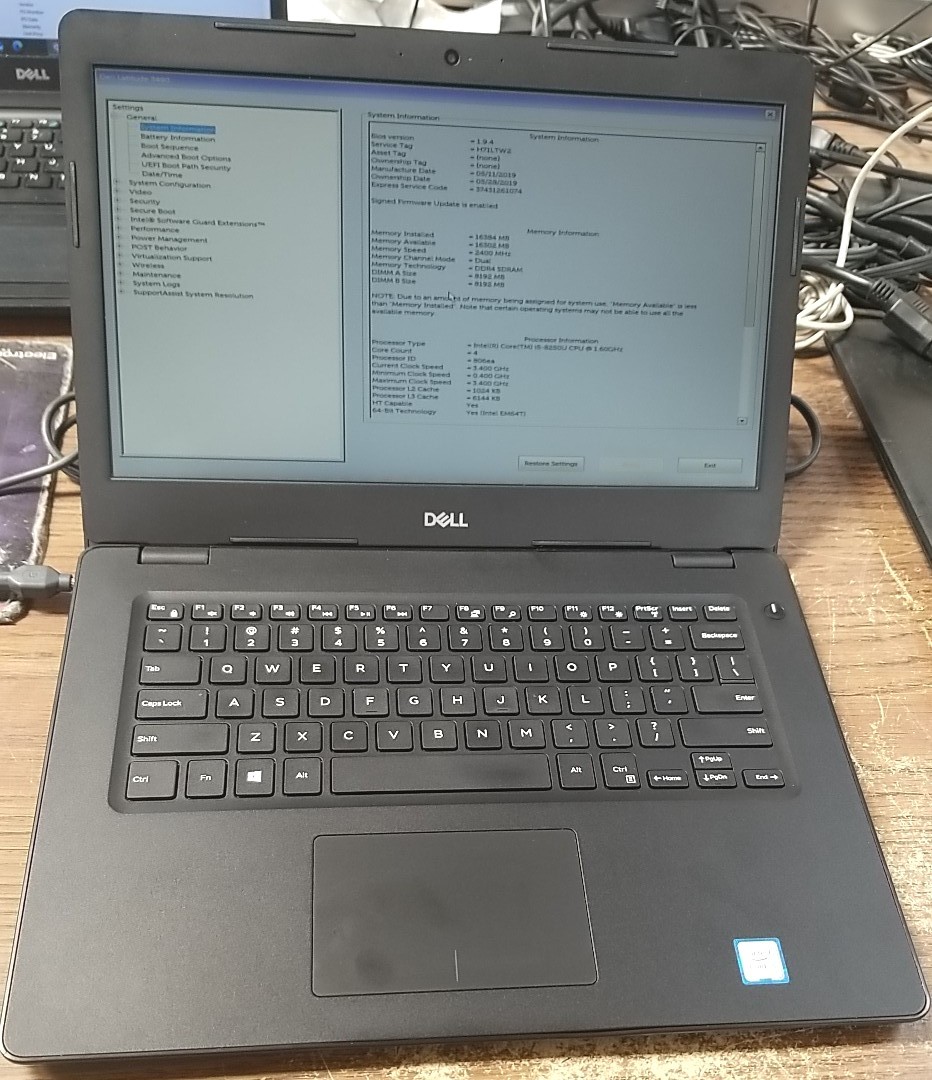 Dell Latitude 3490 14″ W/ INTEL i5-8250U 1.60GHz – 16GB RAM, 256GB. *READ⬇️*