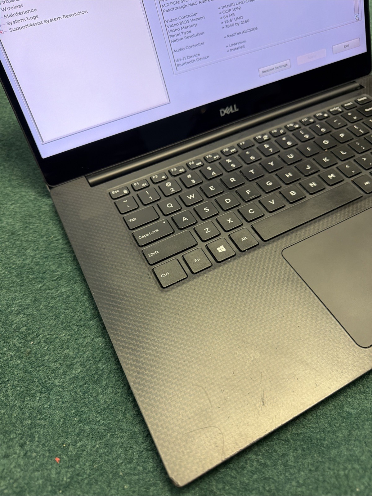 Dell XPS 15 7590 4K i7-9750H 2.60GHz 16GB 512GB SSD GTX 1650 Very Good