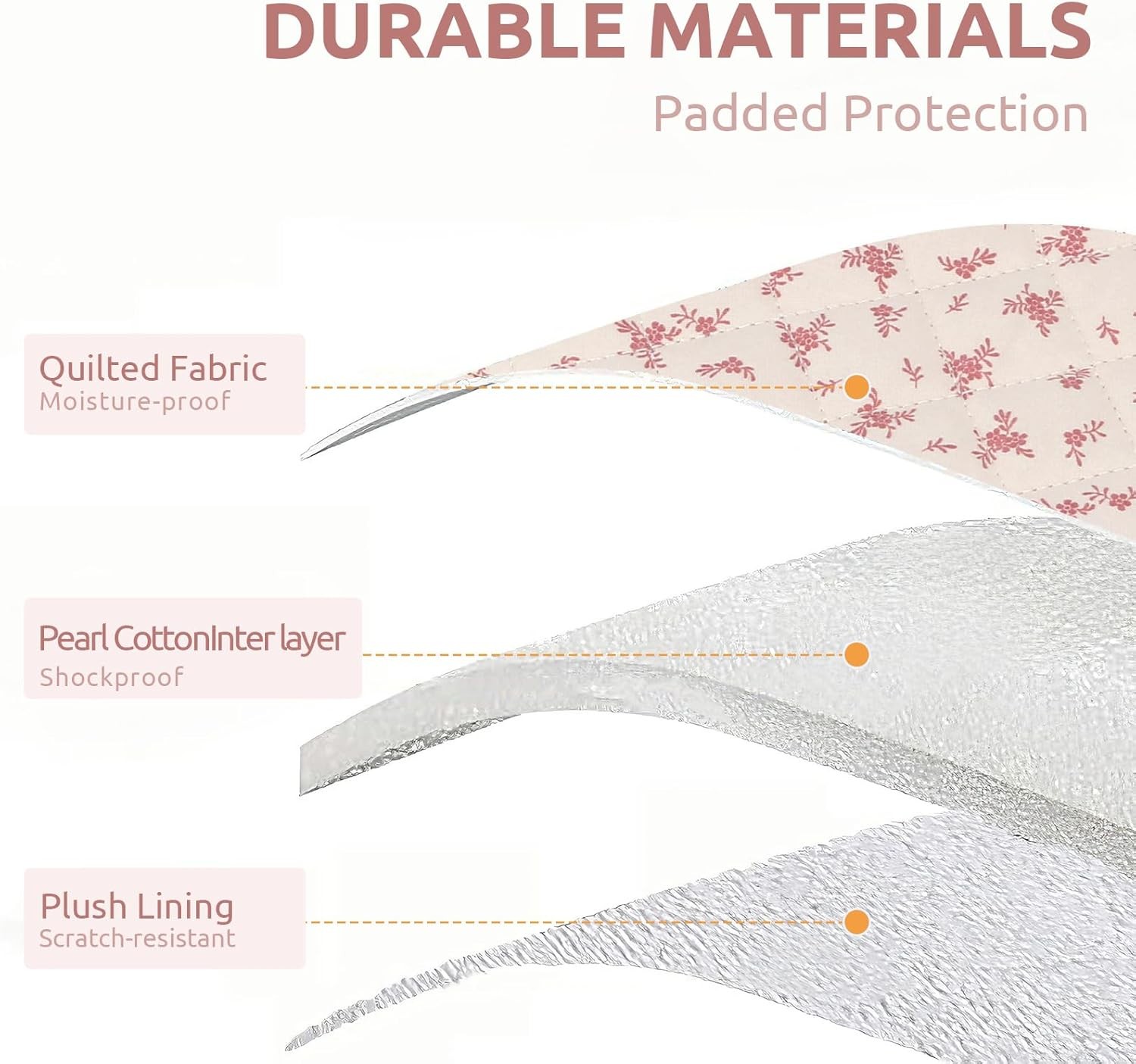 Puffy Laptop Sleeve 13 Inch Cute Quilted Laptop Protective Case Padded Floral