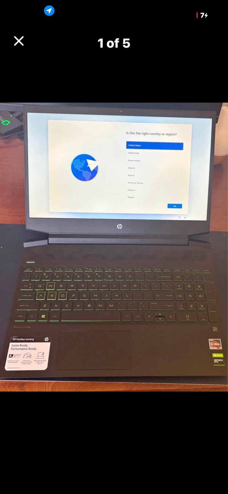 HP Pavilion Gaming 15.6″ Ryzen 5 4600H 16GB 238GB SSD GTX 1650 W11