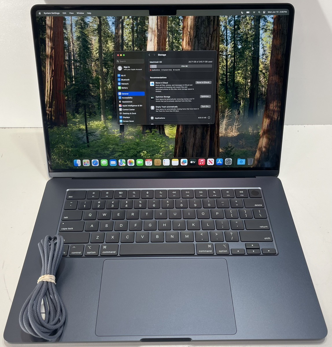 APPLE MACBOOK AIR A3241, 16GB RAM, 256GB, M4 CHIP DOES INCLUDE A CHA (P19020532)