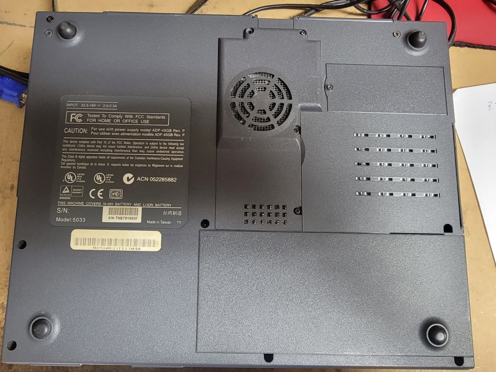 Vintage Chembook 5033 – AMD K6-2-300 64MB Ram 4GB HDD – SOLD AS IS – SEE NOTES
