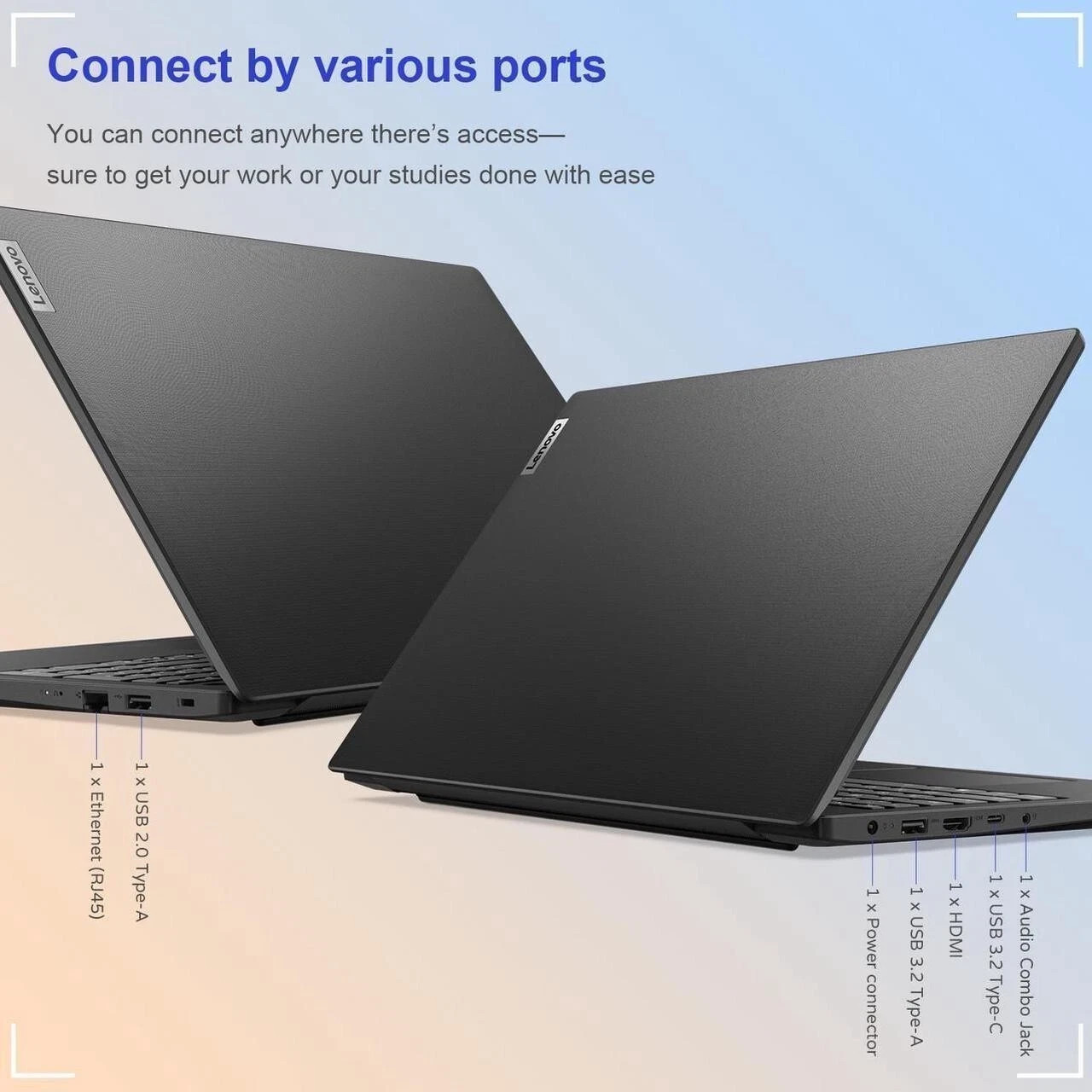Lenovo V15 Gen 4 15.6″ FHD 8-Core Ryzen 7 7730U 40GB RAM, 256GB SSD, Webcam W11P