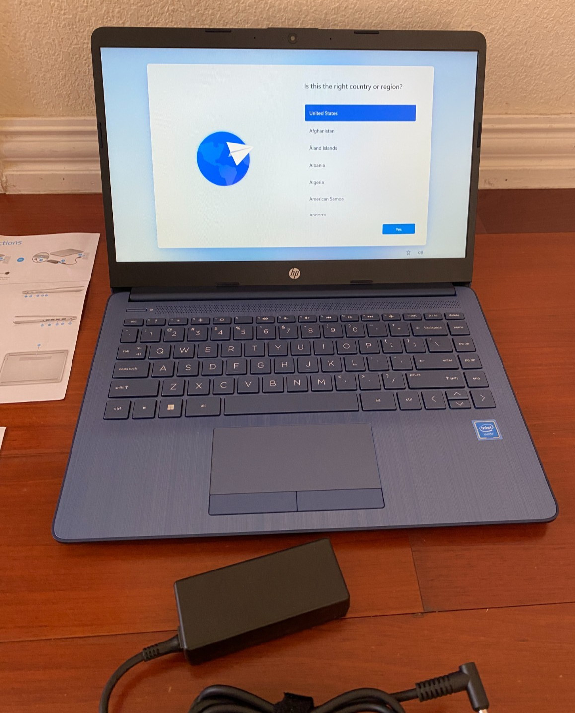 HP Laptop 14-cf2111wm 14″ HD Celeron N4120 4GB 64GB eMMC Win11 S Blue