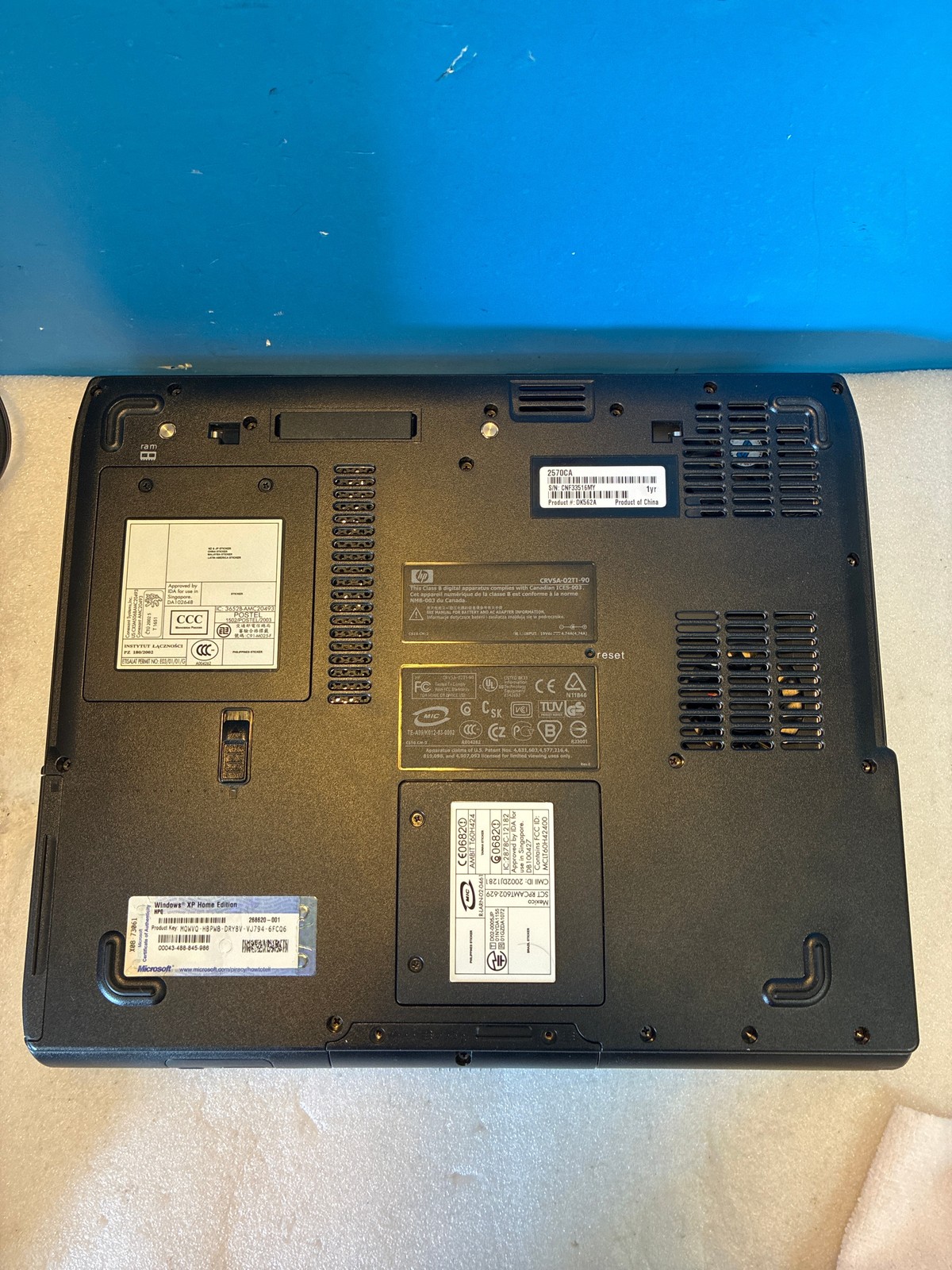 Grade A🔥 Compaq Presario 2500 DK562A Laptop P4 2.4GHz 448MB 60GB Windows XP SP3
