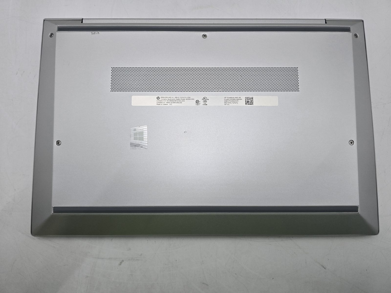 HP ELITEBOOK 845 G8 14″ FHD AMD RYZEN 5 PRO 5650U 16GB 256GB NO CAMERA – SILVER