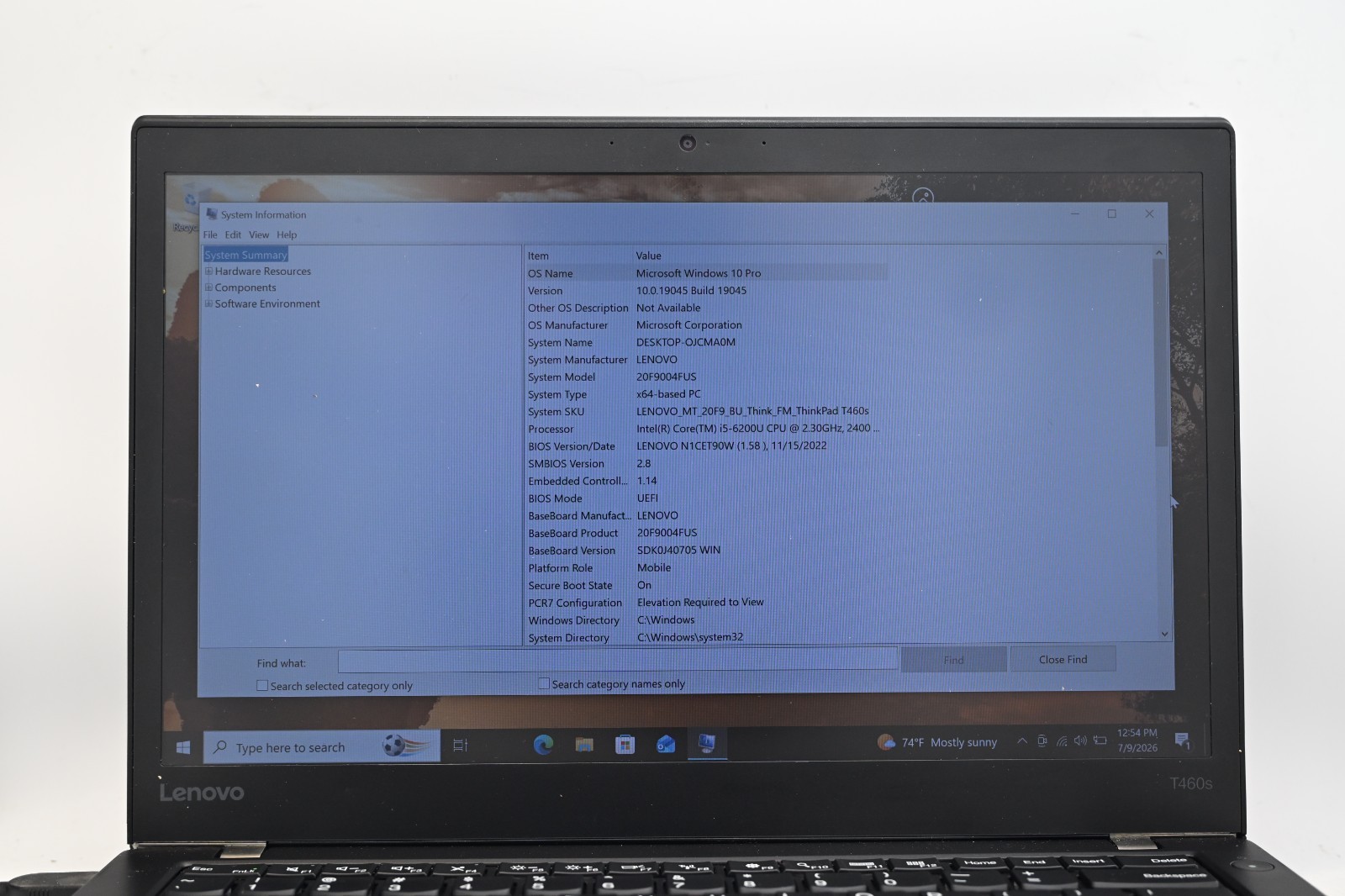 Lenovo Thinkpad T460s i5-6200u 2.3GHz 8GB RAM 128GB SSD