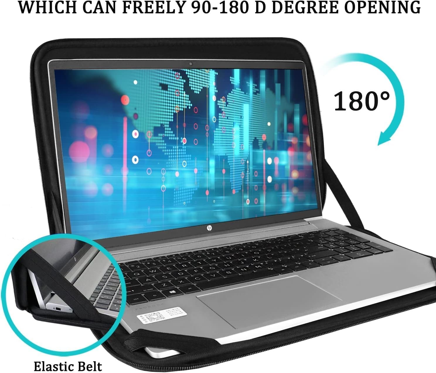 13-13.3 Inch Laptop Sleeve Case, Black Protective Cover for MacBook Pro & Air