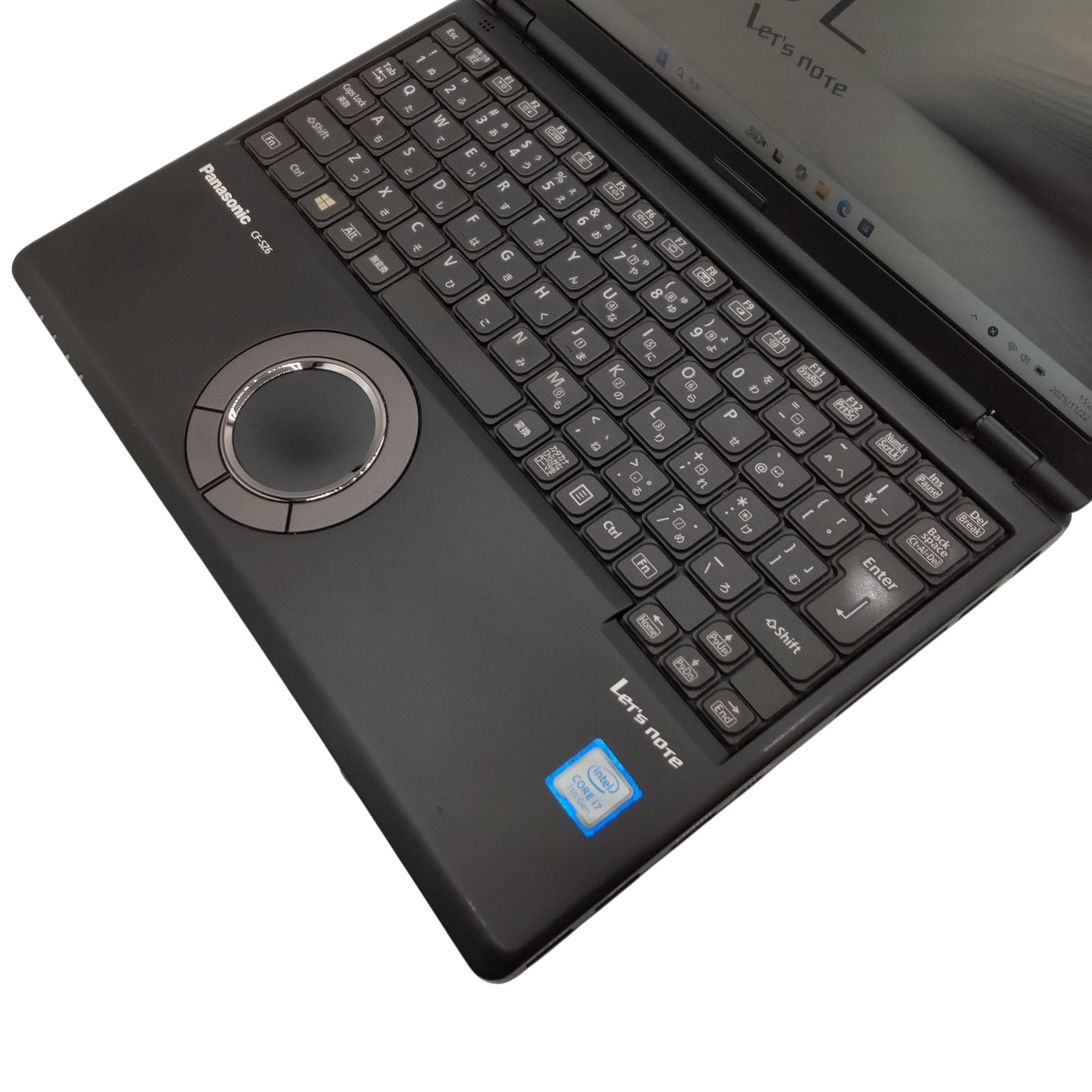 Panasonic Let’s Note CF-SZ6 i7-7500U 8GB 512GB SSD DVD 12.1 Win11 Pro Black Used
