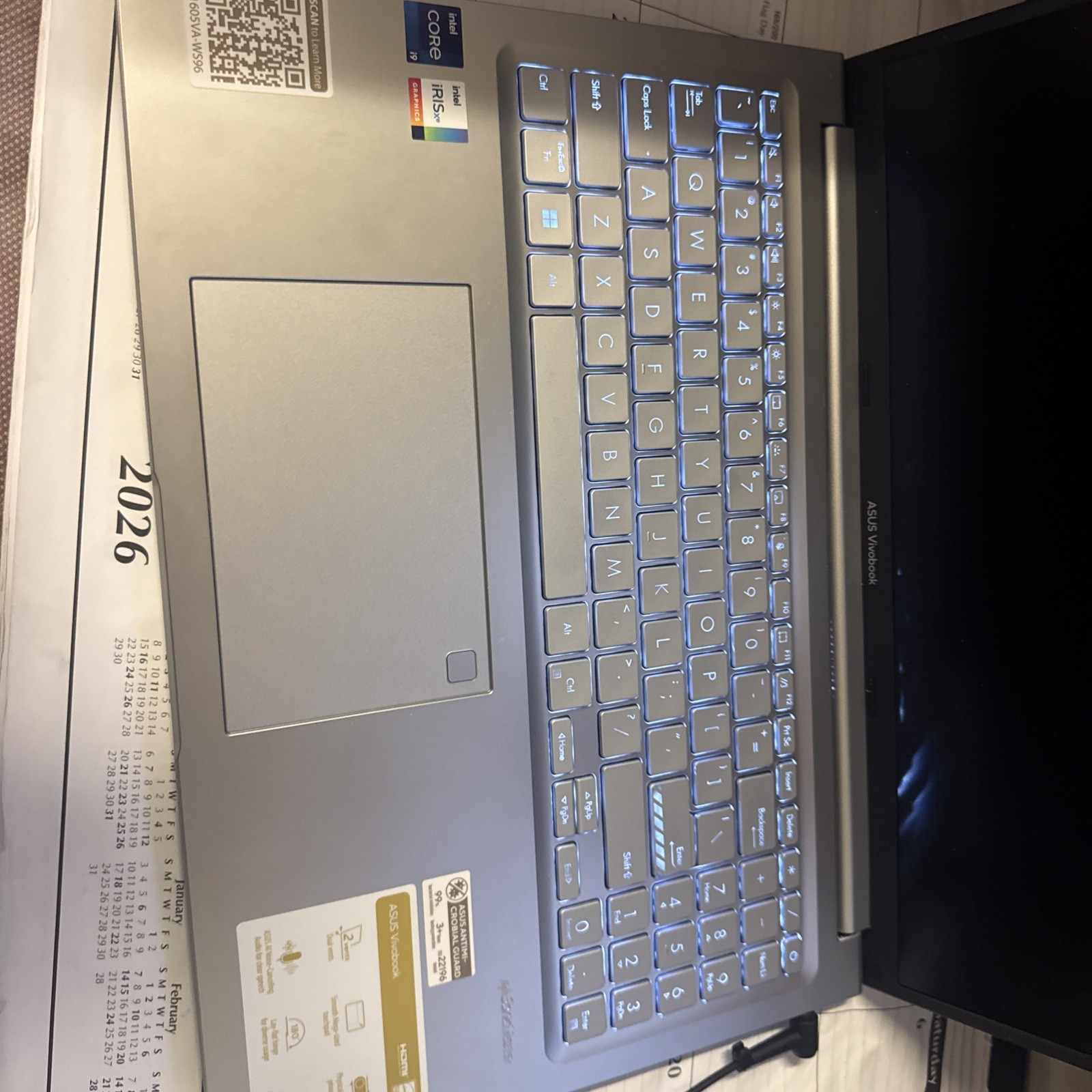 ASUS Vivobook 16″ WUXGA Laptop, Intel® Core™ i9-13900H, 16GB RAM, F1605VA-WS96