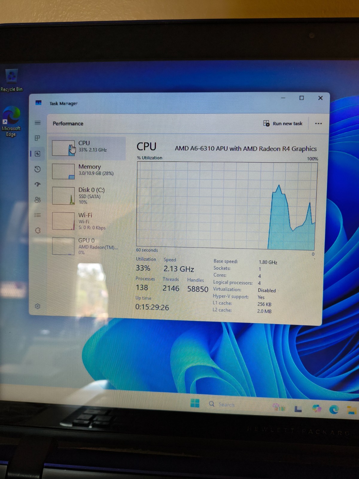 HP Pavilion 17-g138cy Touch AMD A6-6310 W/Radeon R4 GPU 12GB 256GB SSD W11Hm