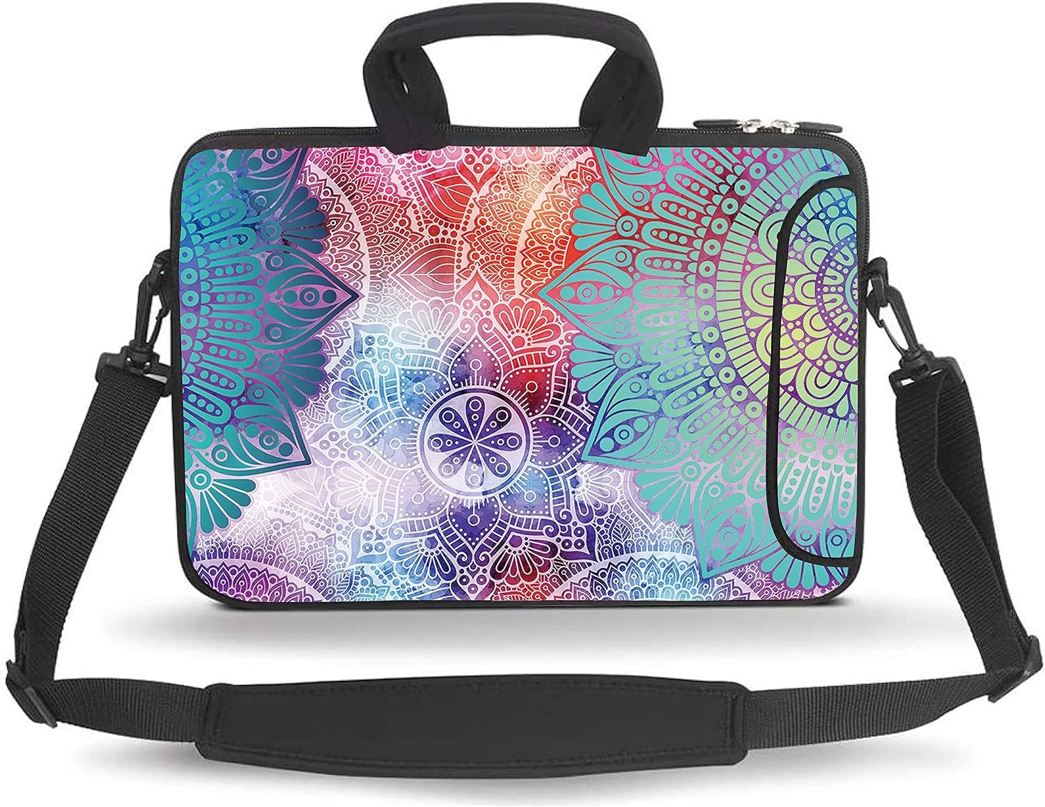 Messenger Bag Carrying Case Sleeve Fits Laptops/Notebook/iPad (Mandala, 13-13.3