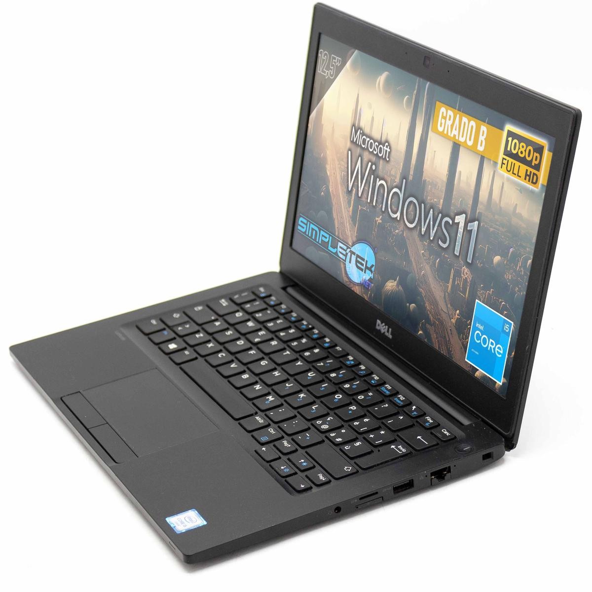 Dell 7280 I5 12.5″ Windows 11 Pro 4gb 240gb Laptop Layout Ita Fhd_