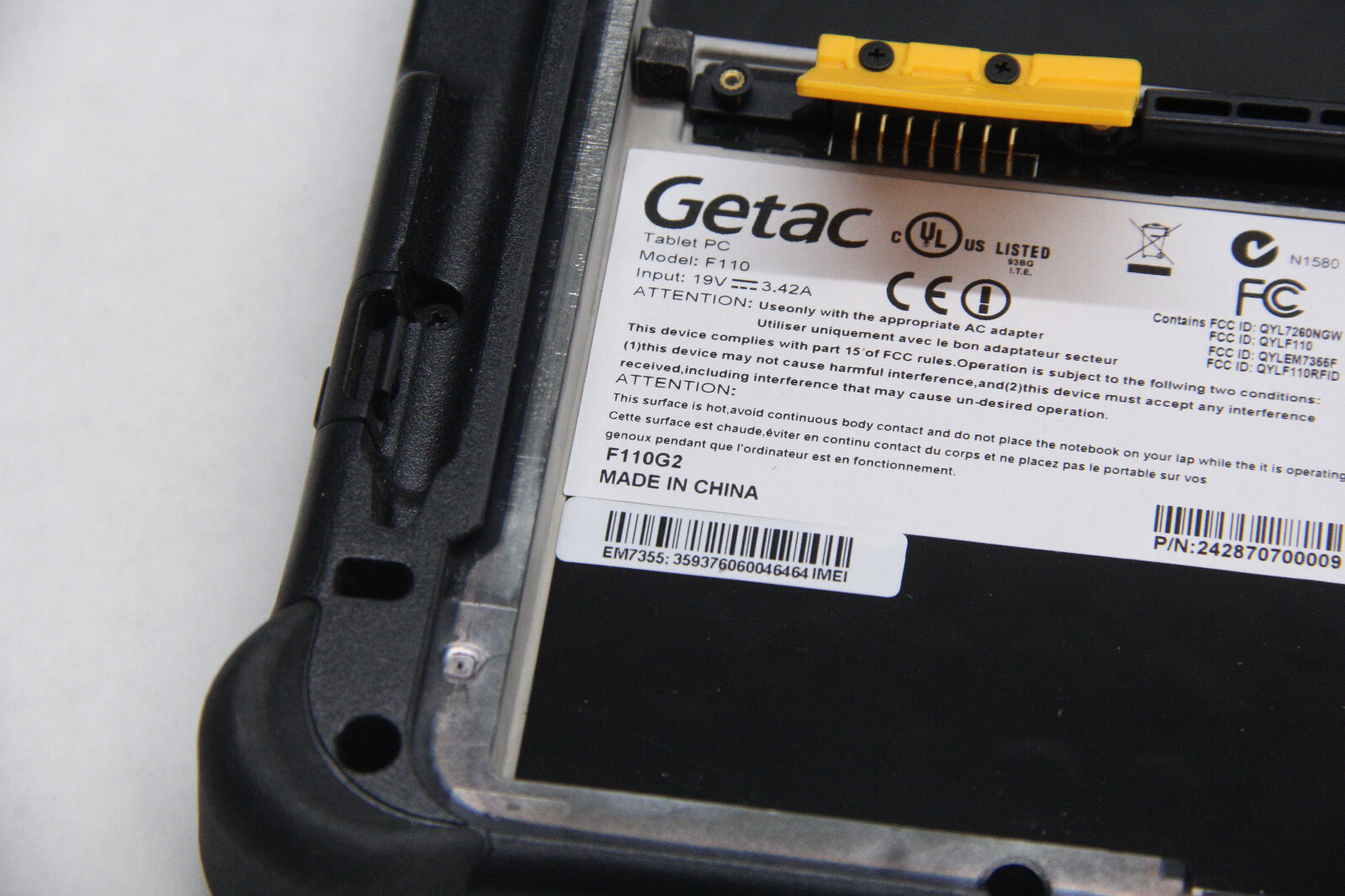 Lot of 3 Getac F110 Rugged Tablets, Two G2, One G1 -AS-IS For Parts- Read!