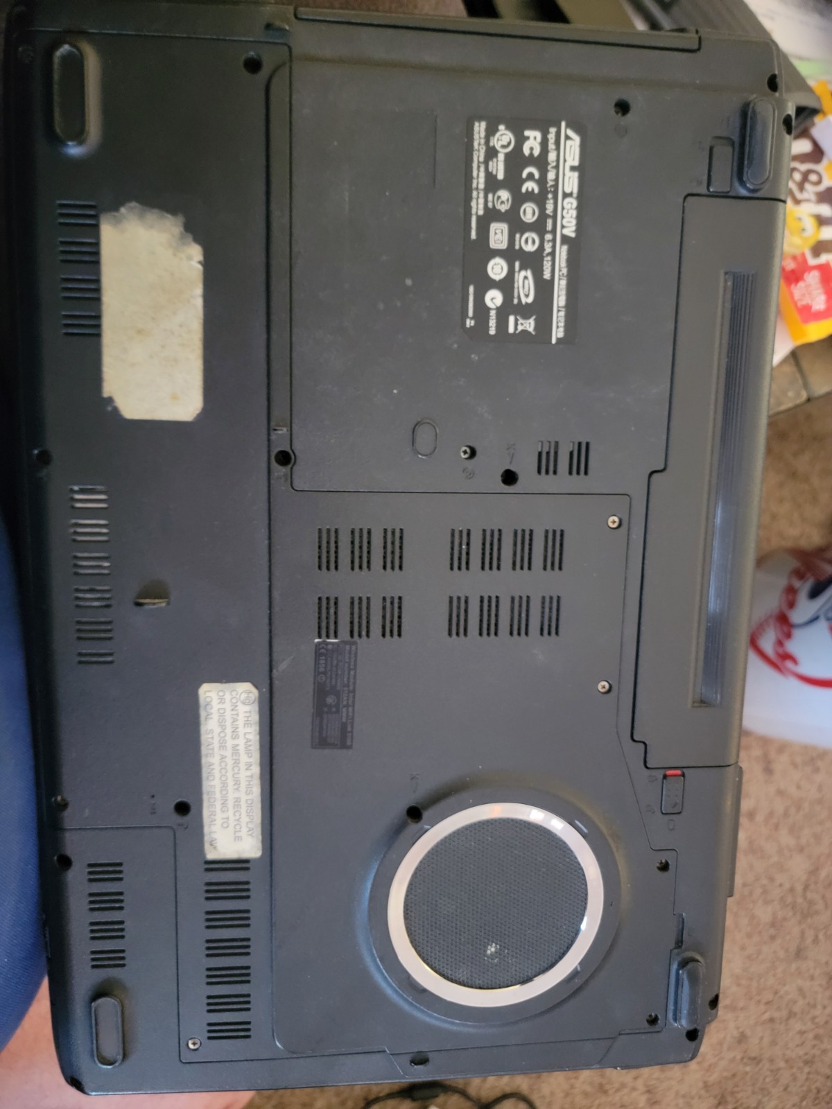 ASUS G50V 15.6in Gaming Laptop Core 2 Duo 2.00GHz 4GB 465GB HDD Win7.