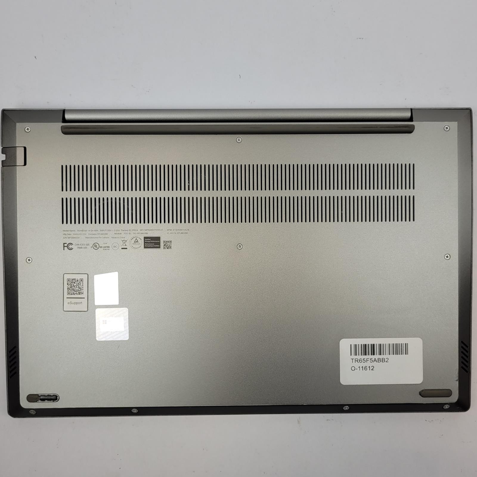 LENOVO ThinkBook 14 G4 Win 11 R7 5825U 16GB RAM 512GB NVMe | Grade C