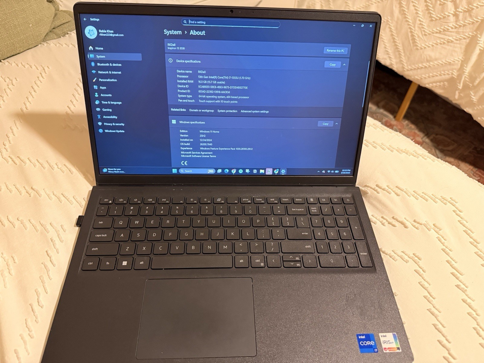 Dell Inspiron 15 3530 – i7, 16GB RAM, 1TB SSD, Touchscreen Laptop (Fast!)