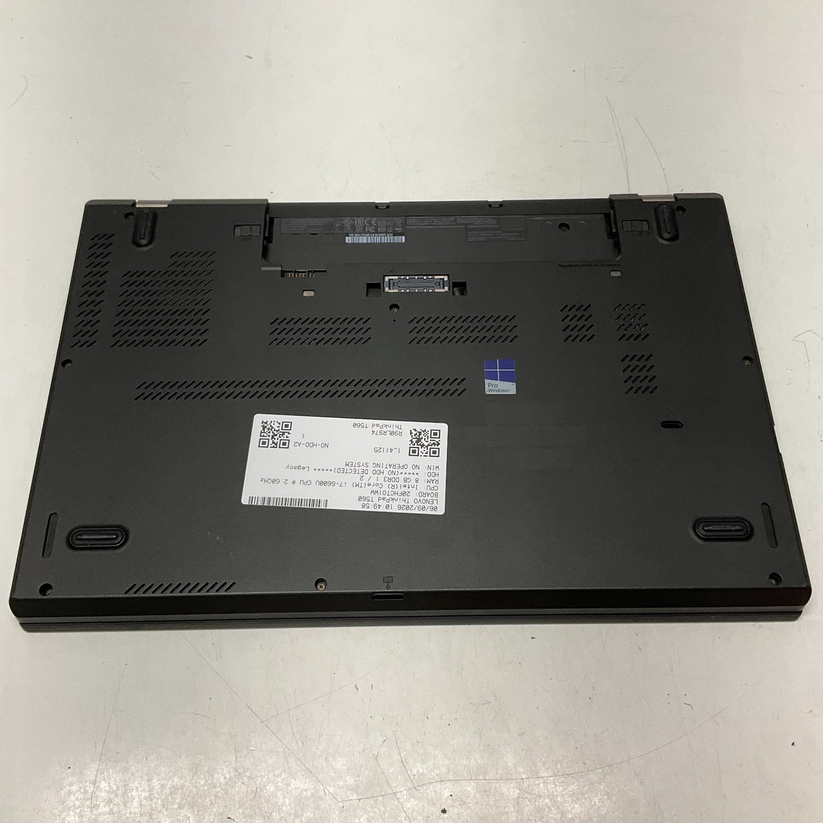 Lenovo ThinkPad T560 Intel Core i7-6600U @ 2.60GHz 8GB NO HDD NO OS NO BATT