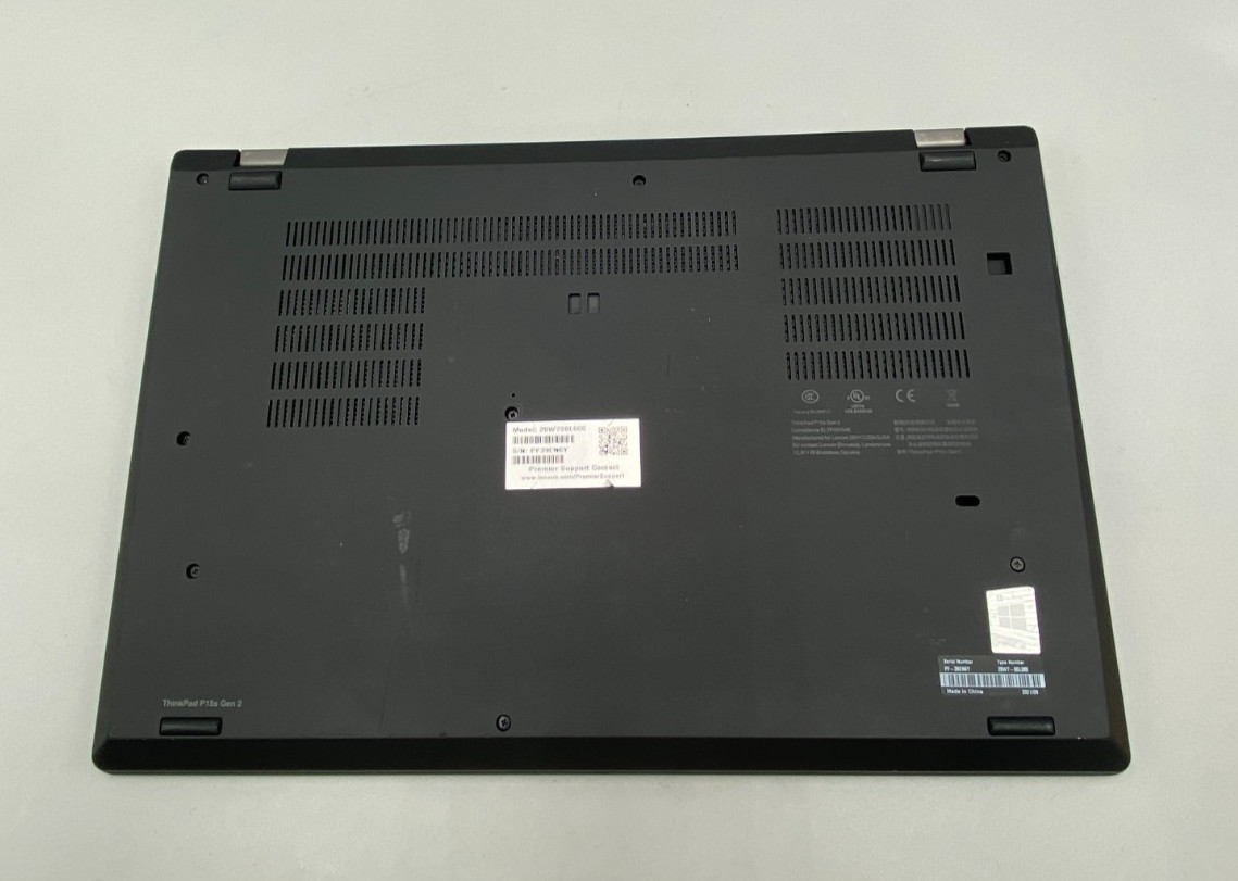 Lenovo ThinkPad P15S Gen 2 i5-1145G7 2.6GHz 256GB SSD 8GB DDR4 Black C/Dnt/Stain