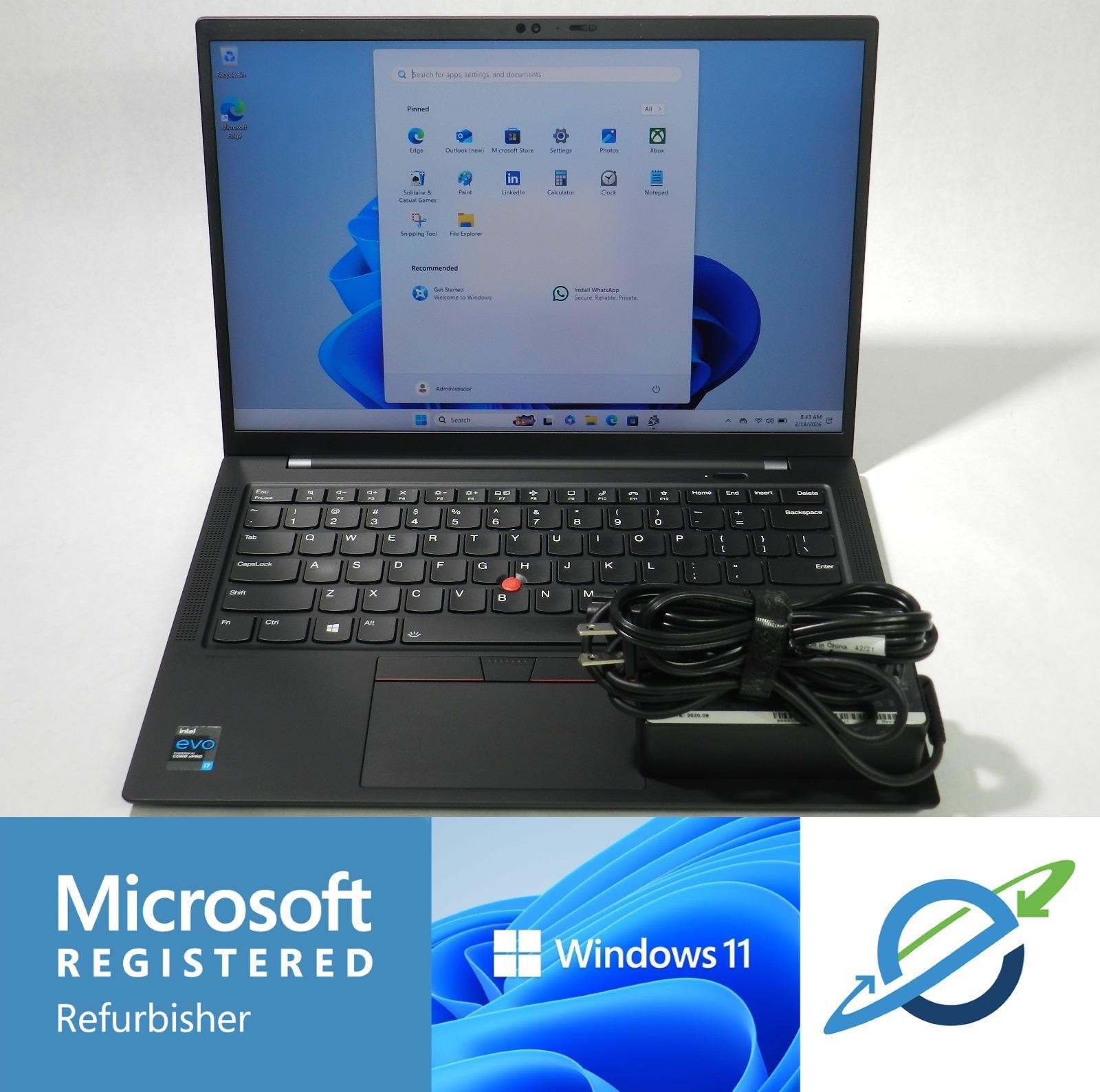 LENOVO THINKPAD X1 CARBON 9TH GEN | TOUCH | 11TH i7 | 512GB | 16GB | A+| BH 90%