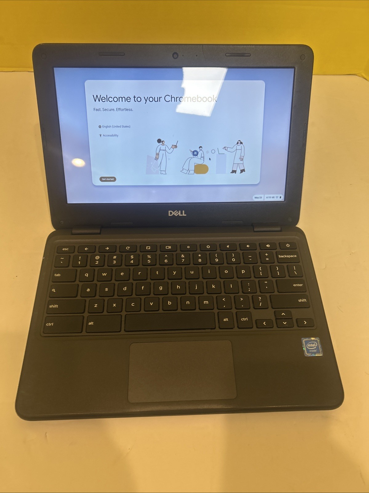 Dell Chromebook 3100 Touchscreen Fully Functional check Bezel No Charger