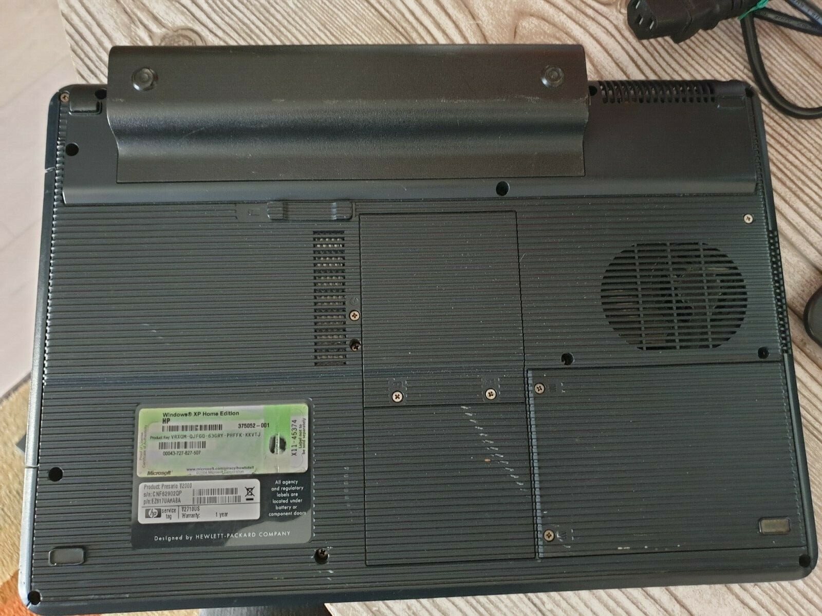 HP Presario V2000 Compaq Windows XP AMD Sempron 3300+ 1.99Ghz 384 Ram Parts/Rep