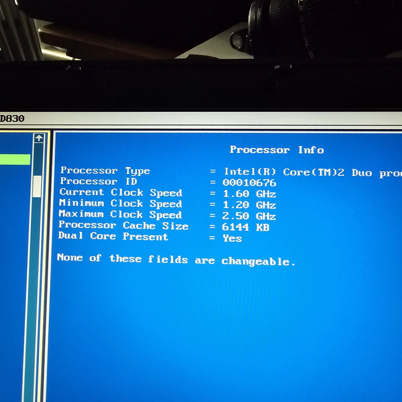 Dell Latitude D830 Core 2 Duo 160 GB HDD