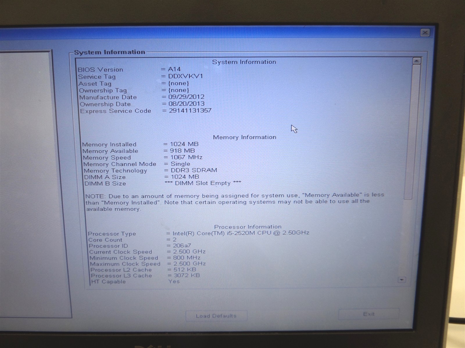 Dell Latitude E6420 14″ Laptop Intel Core i5-2520M – No HDD – Various Issues