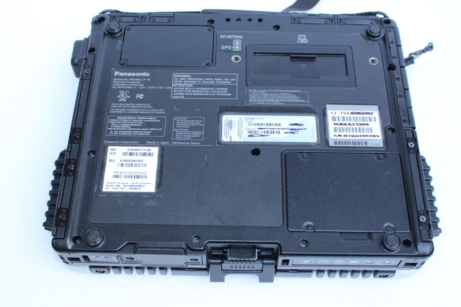 Panasonic CF-19 MK-5 Core i5-2520M 16GB/ 512GB SSD/GPS/ Win7 PRO64/ 200-900HRS