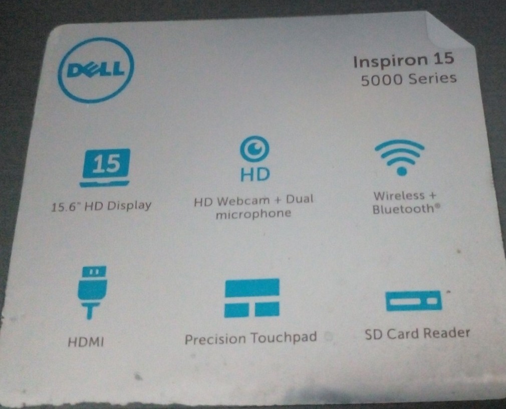 DELL INSPIRON 5567 15.6″ ║ i5-7200U @ 2.50GHz 8GB DDR4 256 SSD Win 10 Pro