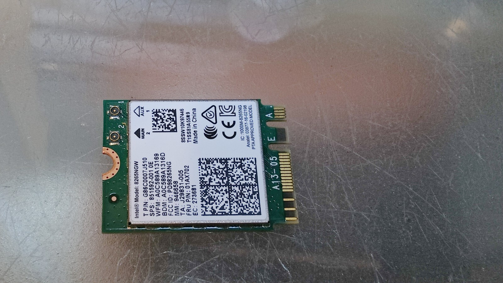 ASUS X412D X540U F540 R5412 R541 X541 X540 SCHEDA WIFI DUAL COMBO NGFF 01AX702