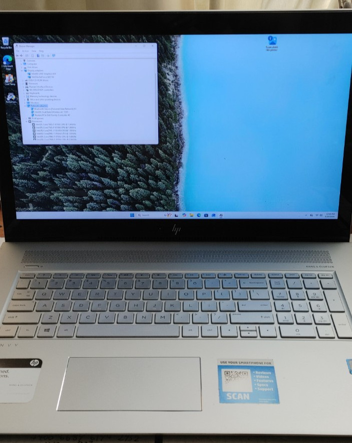 HP Envy 17m 17.3″ 1080p Touch LCD Core i7-8550U 1.8GHz Nvidia MX150 Parts Repair