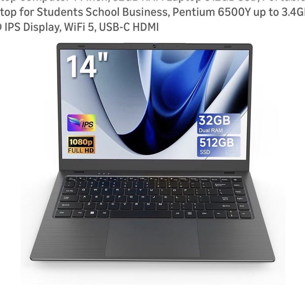 CHUWI HeroBook Pro 14.1” Laptop, 256GB SSD 8GB RAM, Windows 11 Laptop