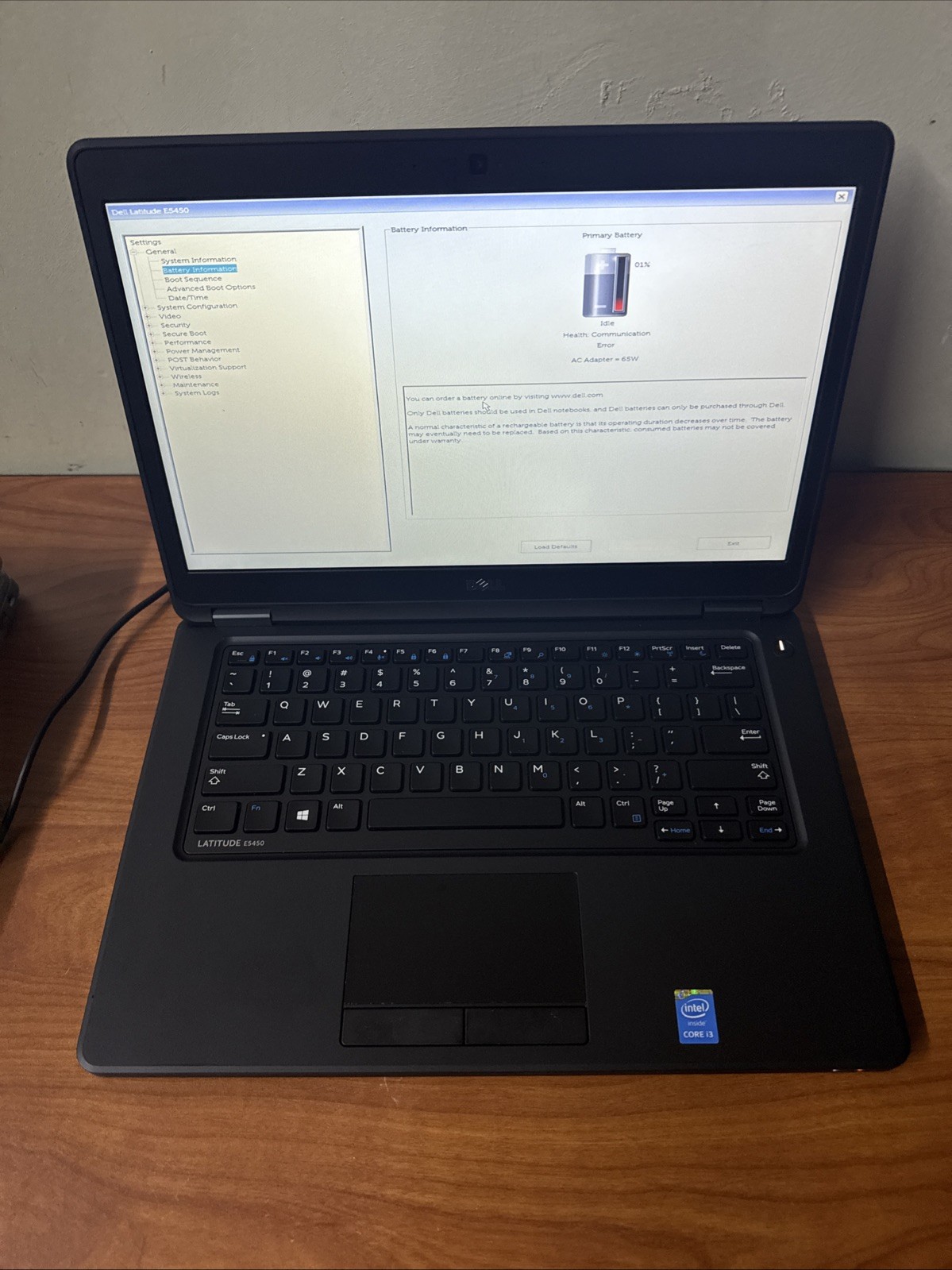 Dell Latitude E5450 i3-5010U 4GB RAM Laptop No HDD No OS Bad Battery No Charger