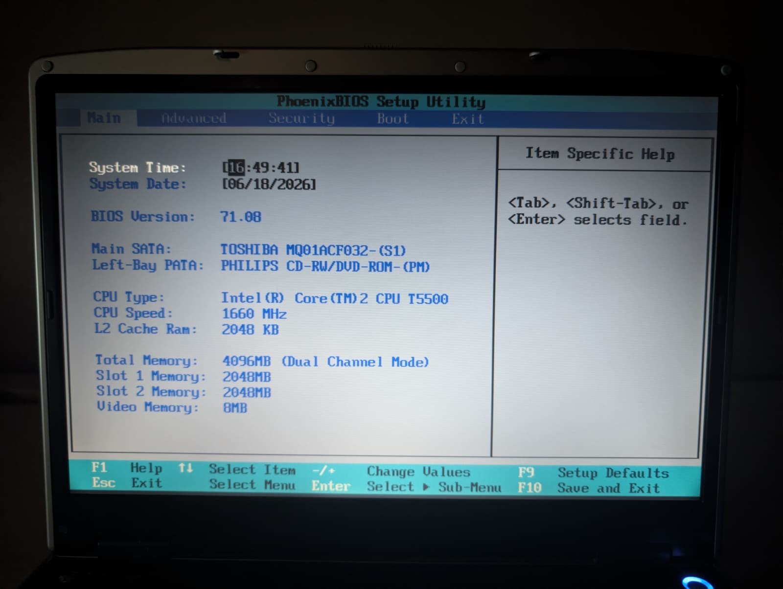 15″ Gateway M465-E | Core 2 Duo T5500 4GB RAM 320GB HDD | Win 7 Pro | DVD