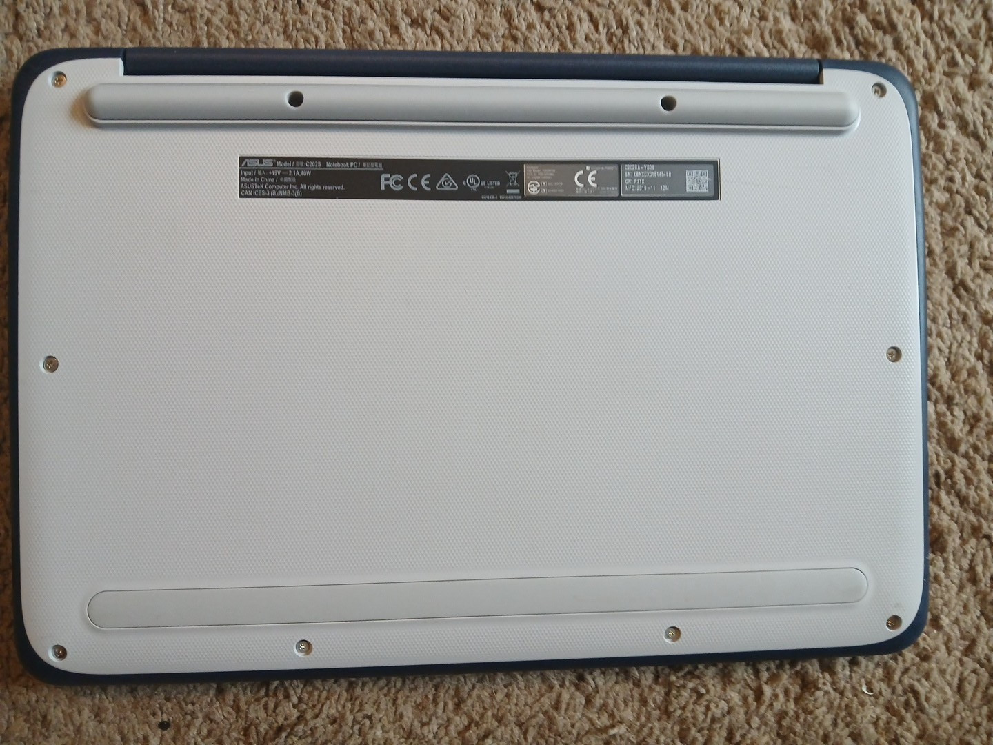 Asus C202SA-YS02 Chromebook 11.6″ Intel Celeron N3060 1.6GHz 4gb, 16gb eMMC