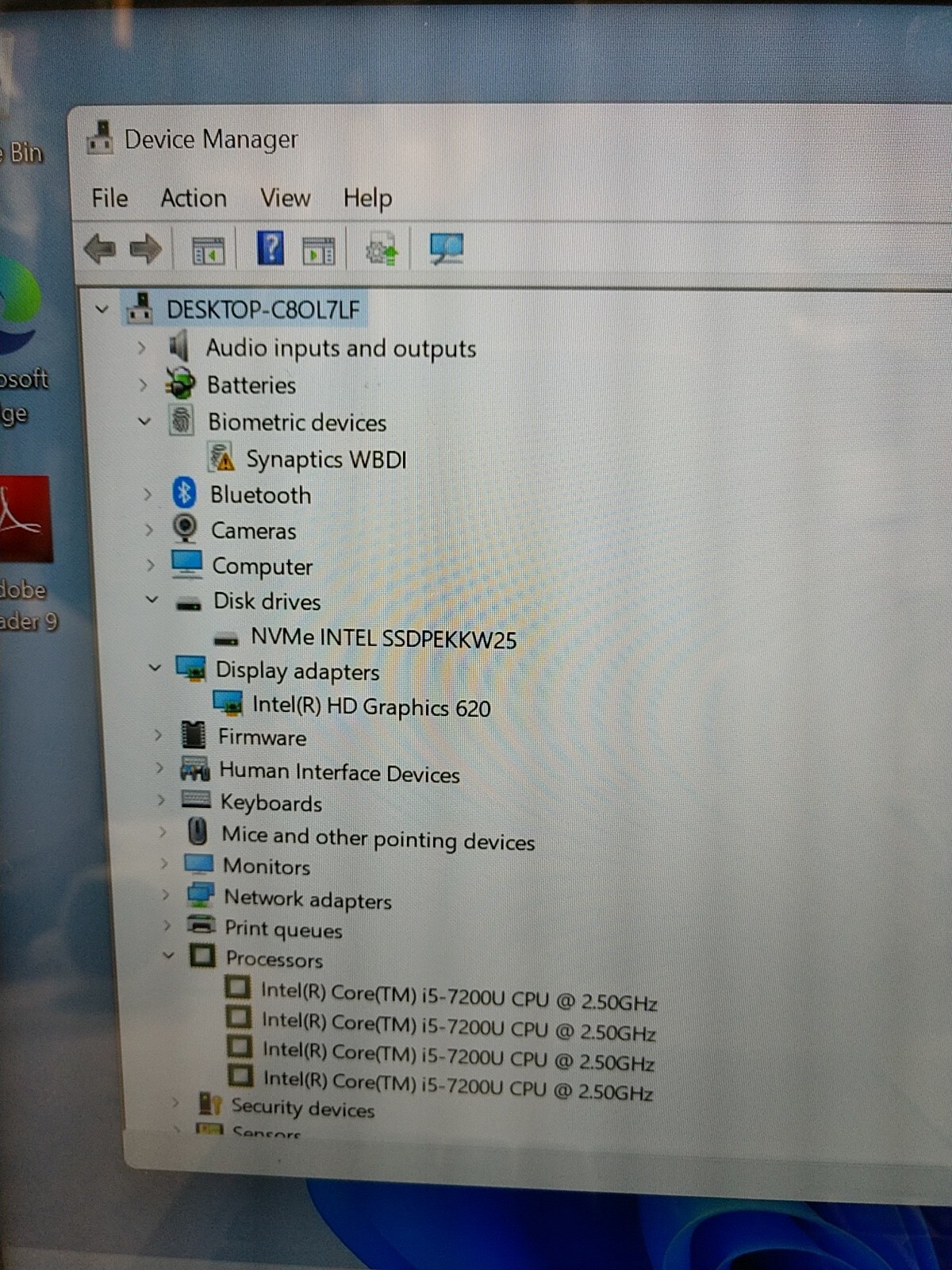 Lenovo yoga 720-13IKB TOUCH 2IN1 Intel Core i5-7200U 2.5GHz 8GB 256GB SSD Win11