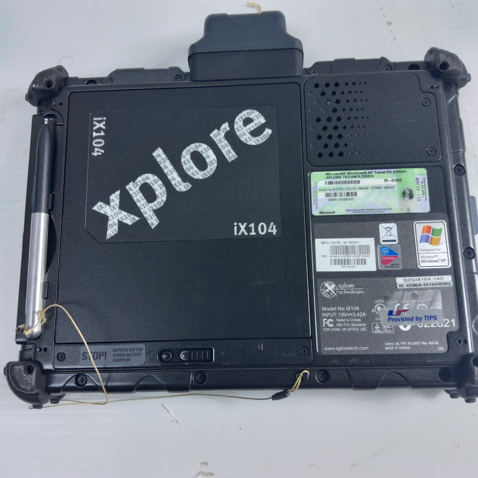 Xplore iX104C5 Intel core i7 4GB RAM 128GB SSD 10.4″ Touch win 10