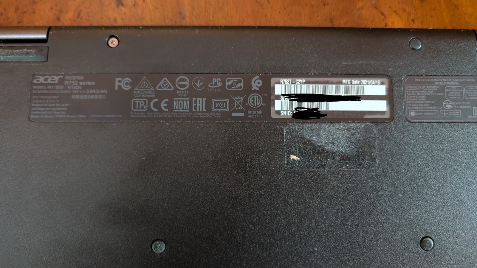 Acer Chromebook Spin 511 R752T-C2YP 11.6 inch screen, 4 GB 32 GB WiFi