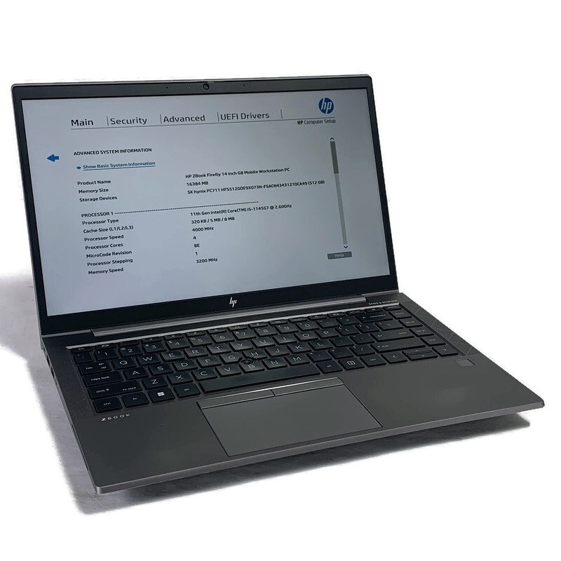 HP ZBook Firefly 14 G8 14″ Laptop i5-1145G7 2.6GHz 16GB 512GB NVMe SSD – Win11