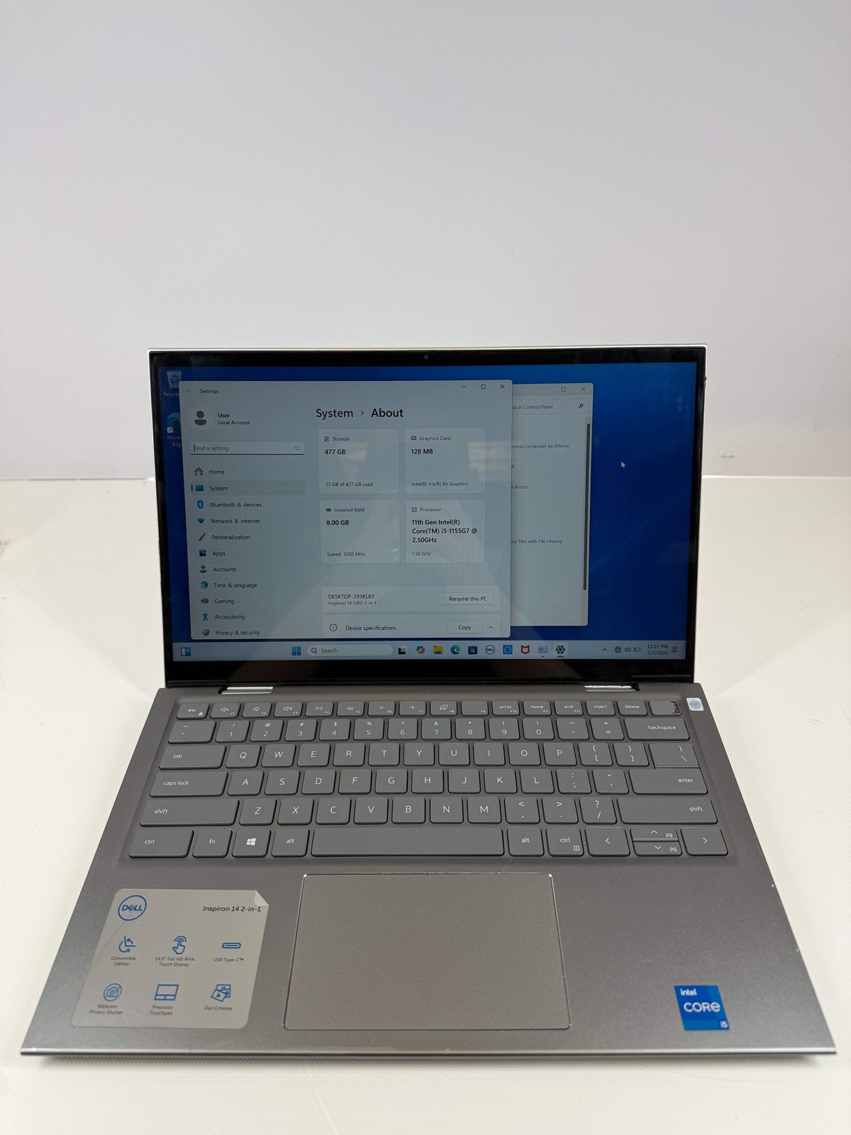 Dell Inspiron 5410 2-IN-1 14″ i5-1155G7 1.5GHz 8GB RAM 512GB SSD